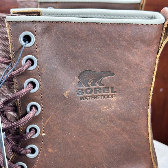 Sorel Womens 1964 Premium Leather Duck Boots Size 8.5 Waterproof Winter Boot New - Picture 5 of 14